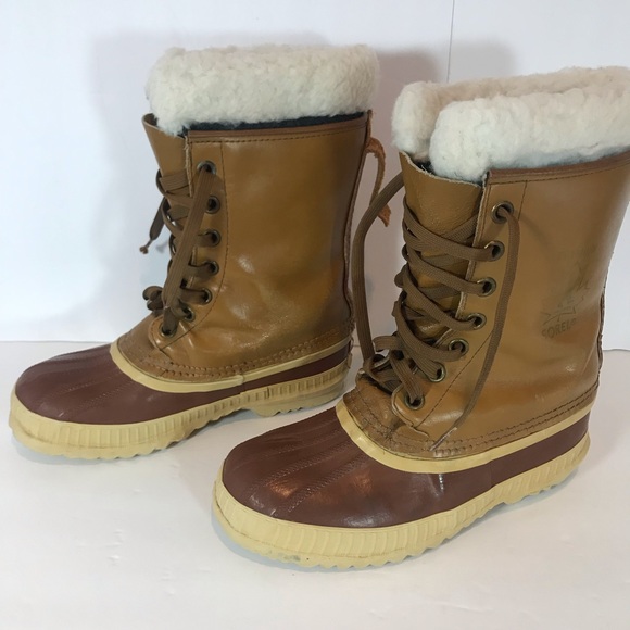 Sorel Shoes - Vintage Sorel Kaufman brown boots